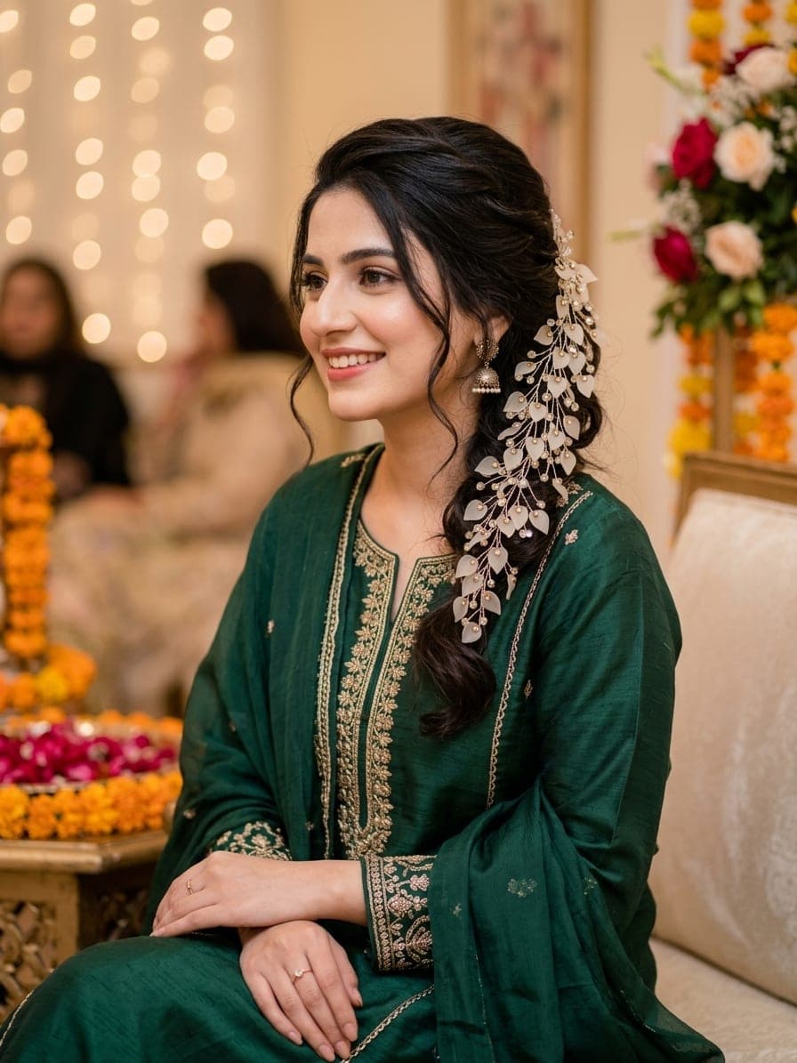 Mehndi - Pearl & Crystal Hair Pin