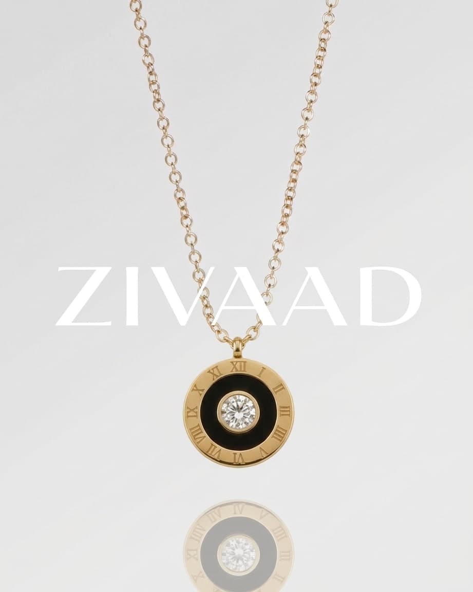 Gold Charm - Roman Numeral Pendant