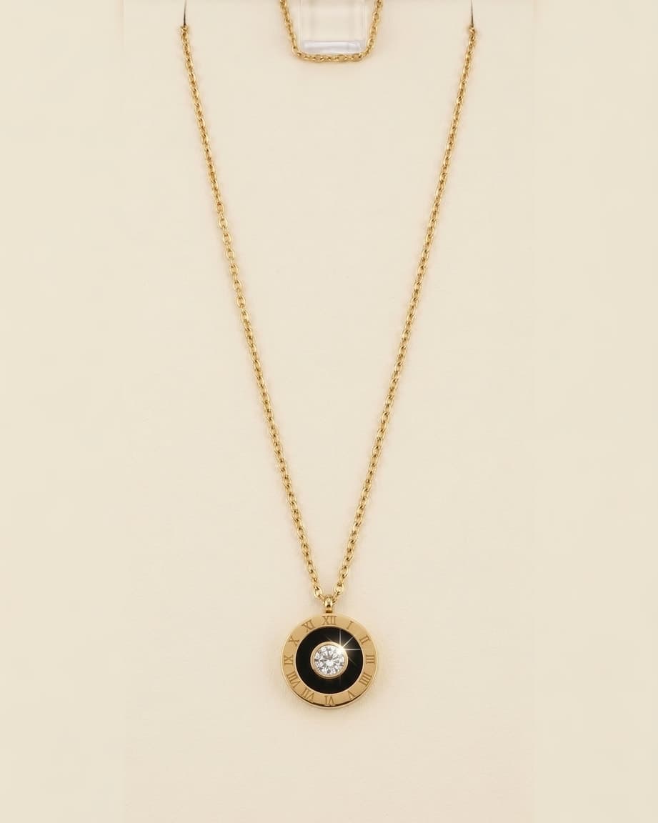 Gold Charm - Roman Numeral Pendant