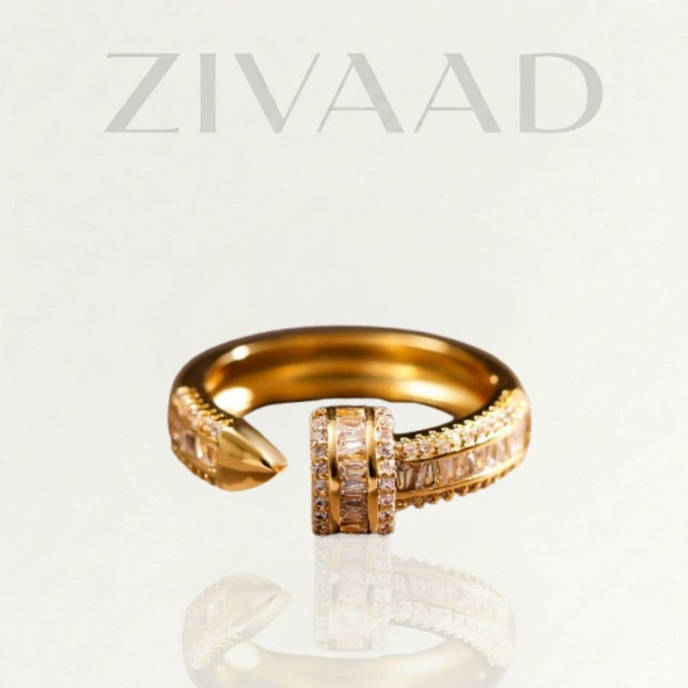 Crystal Studded Statement Wrap Ring