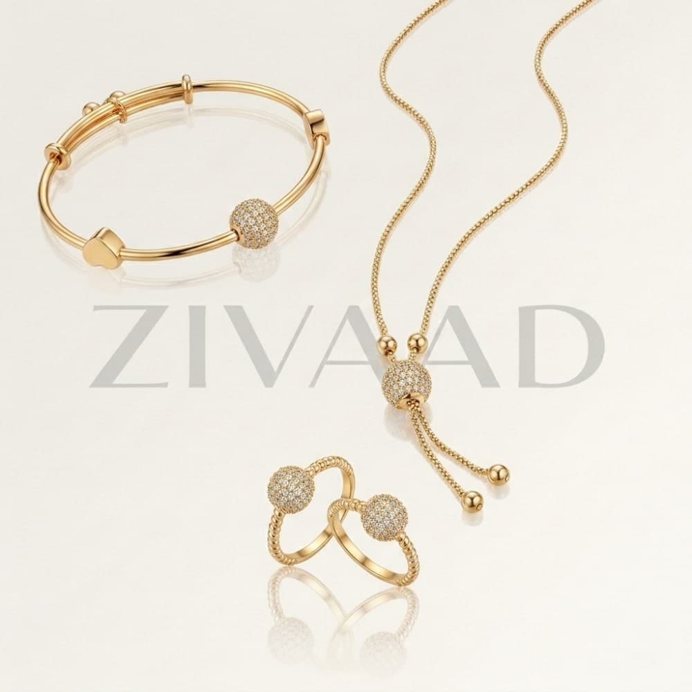 Zircon Ball Jewelry Set